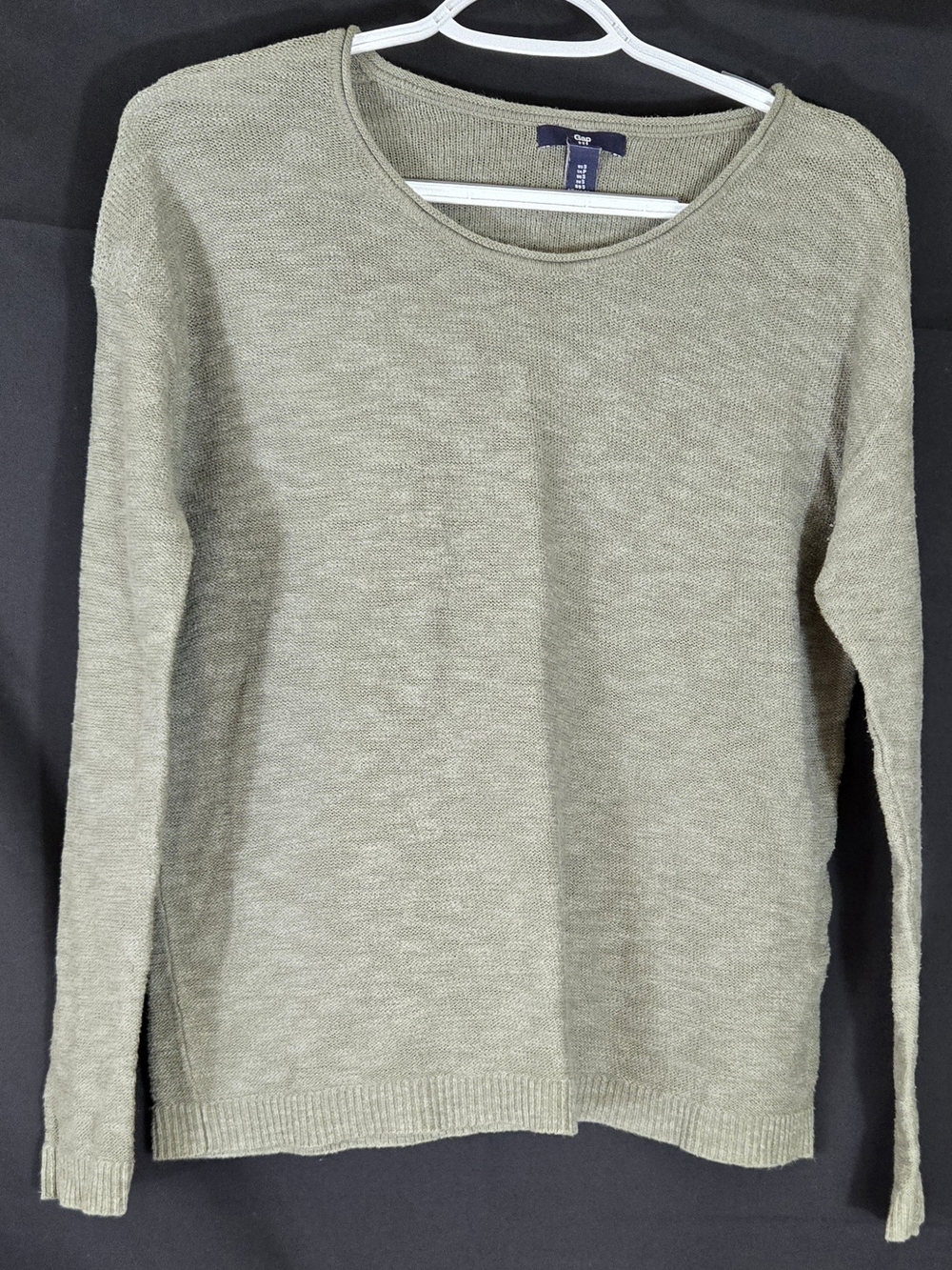 GAP Olive Green Scoop Neck Lightweight Sweater #464